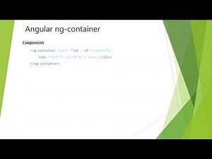 Angular ng container