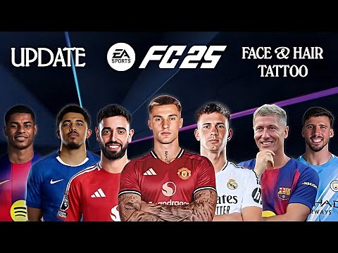 FIFA 16 MOD EA SPORTS FC25 NEW FACE + HAIR & TATTOO ANDROID