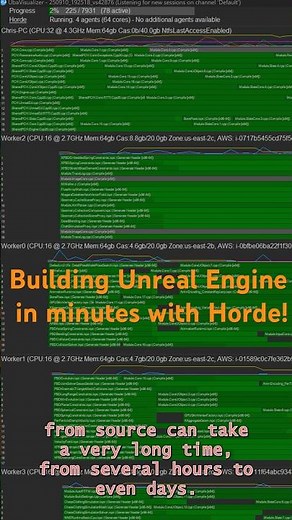 Building Unreal Engine from Source with Horde in minutes!