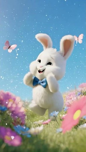 Baby Bunny in a Magical Flower Field 🐰🌸 | Lulilolo Kids