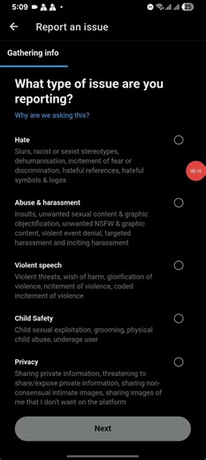 How to report a post on X