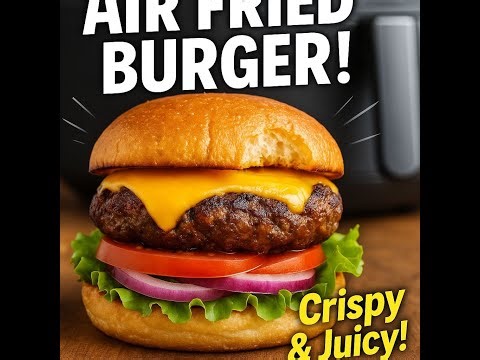 How to Make the Perfect Air Fried Burger | No Oil, All Flavor!