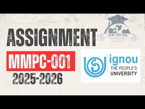 MMPC 001 ,2025-2026- SOLVED ASSIGNMENT /IGNOU SOLVED ASSIGNMENT NEW/എം.ബി.എ 1ST സെമസ്റ്റർ ഇഗ്നോ