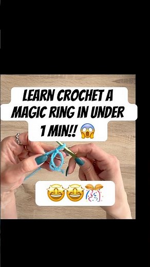 EASY Magic Ring Crochet Tutorial!! 🤩🤩 #crochet #magicring #amigurumi #crafts