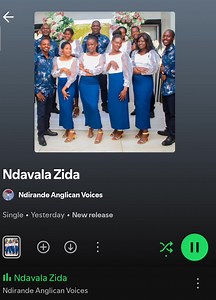 NDAVALA ZIDA brand new song by The Ndirande Anglican Voices https://open.spotify.com/track/40YanKCupqFIvnE8zQTZ31?si=oskyYWW1SwG7gB6ccdPuew | Sylvester Kalizang'oma