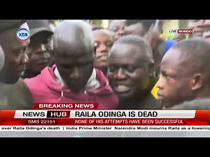 Residents of Bondo flock Opodo Farm, the home of Raila Odinga to mourn him