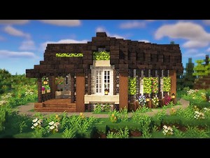 Minecraft | How to build a flower house | tutorial