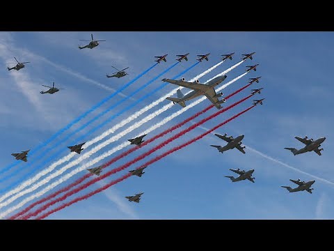 86 aircraft flyover for France national day 🇫🇷