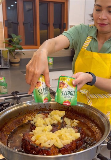 Healthier Pork Hamonado Recipe with Pineapple Tidbits