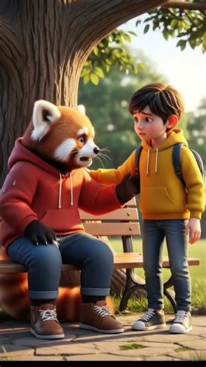 When Pinku lost his food, kindness found him. #trending #cutepanda #kidsstory