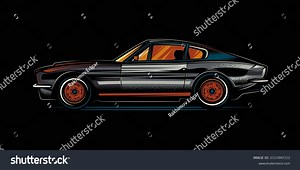 Original Vector Illustration Old Custom Retro Stock Vector (Royalty Free) 2111947112 | Shutterstock
