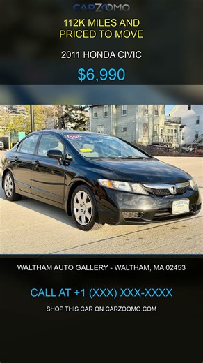 2011 Honda Civic for sale in Waltham, MA, 02453