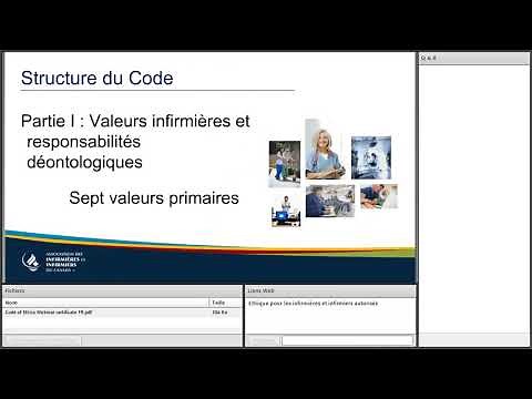 Code de déontologie des infirmières et infirmiers autorisés : Un guide
