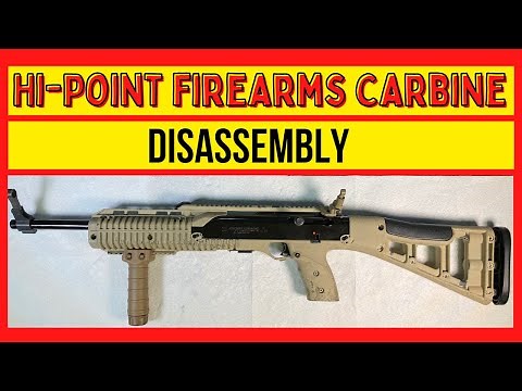 Hi-Point Carbine Disassembly. Demonstrated using Hi-Point .45 ACP Carbine Model 4595.