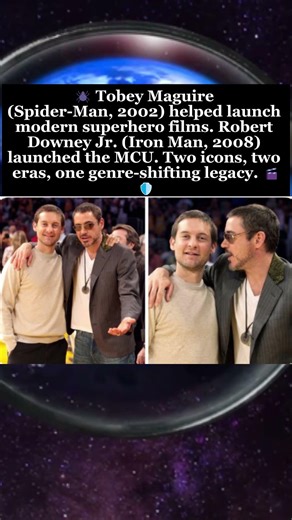 Robert Downey Jr & Tobey Maguire — Two Eras of Superhero Cinema #robertdowneyjr #tobeymaguire