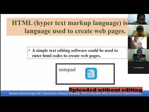 Grade 7 ICT Lesson 7 |Lets Create simple web page |Recording 2024.12.11 ‪@ApeICTPanthiya-ByMaduka‬