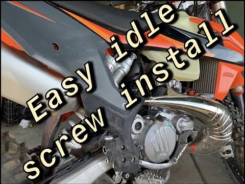 2021 KTM 300xcw idle screw Mod/Fix the easy way