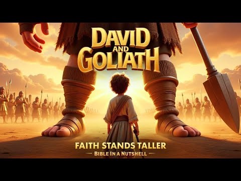 David vs Goliath 🪄 | Epic Bible Battle Scene | 1 Samuel 17 #jesus #video #movie