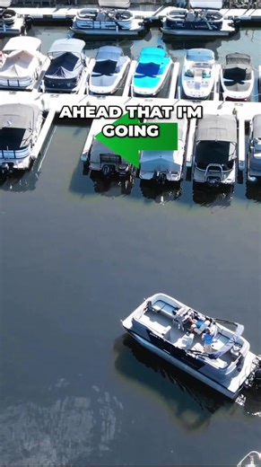 Pontoon boat docking how-to (with drone POV!) 📹 @starcraftmarine #boattok #pontoon #drone #lakehopatcong #bridgemarina