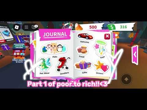 ADOPT ME POOR TO RICH CHALLENGE PART 1 (CHECK DESCRIPTION)
