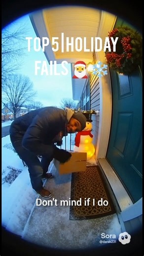 TOP 5 Crazy Porch Explosions! 💥❄️#porchpirate #securitycamera #funny