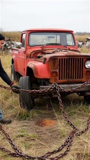 AASMR Car Restoration Old! Full Restoration Rusty Red Jeep J20 Pickup 1978
