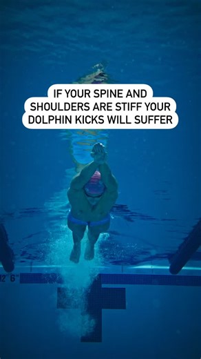 Jake Tyson SwimStrength | Dryland Strength Training for Swimmers on Instagram: "💬 Comment “DOLPHIN” to get my exercise progression to open up your dolphin kicks 👇 Everyone’s trying to kick harder, work harder. Nobody’s asking why their kick is weak in the first place. Your dolphin kick isn’t just about your abs. It’s about your ability to move your whole body like a wave. If your spine can’t bend and flow, you’re kicking with a rigid board instead of a flexible whip. If your shoulders are lock