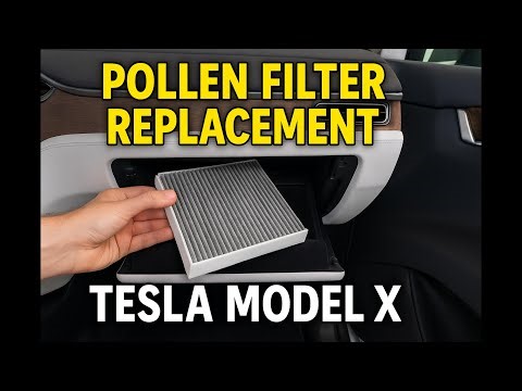 “How to Replace the Pollen Filter – Tesla Model X 2017 (Easy DIY Tutorial)”