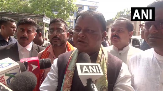 #WATCH | Birbhum, West Bengal: Odisha Chief Minister Mohan Charan Majhi says, "Today there are nominations of 4 candidates there... certainly this time there will be a change in Bengal. People are coming out against corruption... In Odisha, too, the governance has changed, and similarly, this time there will be a change here as well..." He further says, "SIR is happening under the constitutional system. This is happening everywhere. Infiltrators will not remain in the list, and they will not sta