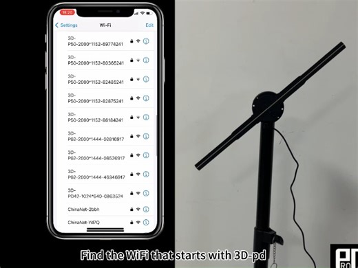 Watch Large 3D LED Holographic Projector 3D Hologram Fan on Amazon Live