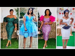 LACE SHORT GOWN STYLES/KNEE LENGTH LACE STYLES#wedding #trending #asoebistyles #elegant #fashion