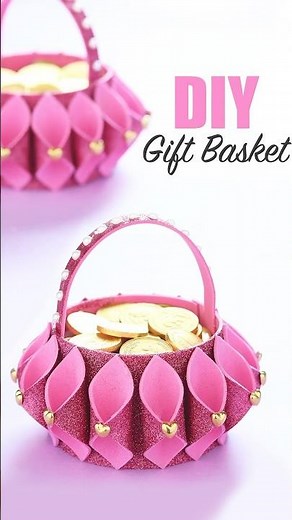 Quick tutorial on how to make Gift Basket out of foam sheet #giftideas #craft #diy
