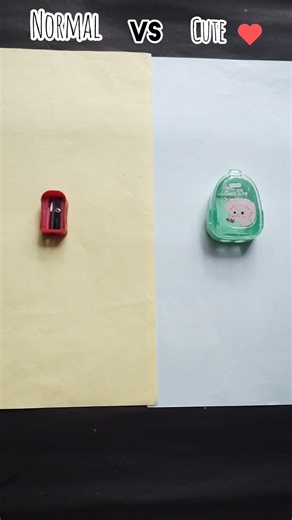 Normal VS Cute 🩷 stationery challenge#youtube #challenge#ytshorts #stationery😍