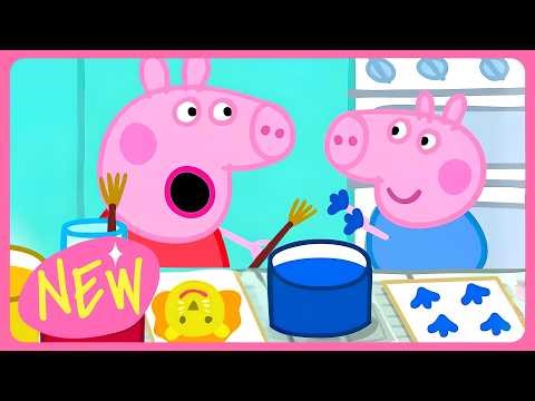 Peppa Pig 🖌️ Learn to Paint with Peppa 🌈🎨 Toon Mania - Little Zoo Club