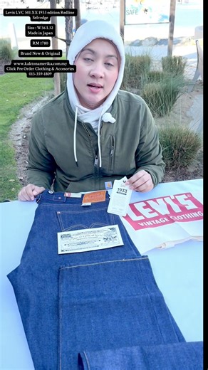 82K views · 1.1K reactions | Levis LVC 501 XX 1933 edition Redline Selvedge Size : W36 L32 Made in Japan RM 1780 Brand New & Original www.kaktonamerika.com.my Click Pre Order Clothing & Accesories 013-359-1809 #kaktonamerika #clothing | Kak Ton Amerika U.S Branded Shoes Outlet | Facebook