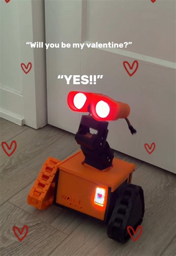 Can’t believe my bf built robot to ask me out this year 🥹 #valentine #tech #couple #bf #robot