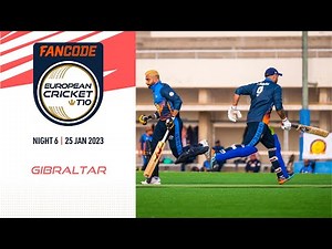 🔴 FanCode European Cricket T10 Gibraltar, 2023 | Night 6 | T10 Live Cricket
