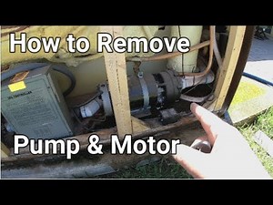 Part # 1 How to Remove a Pump and Motor with a really bad leak...Hot tub Repair