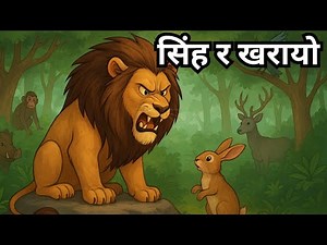 सिंह र खरायो । नेपाली कथा । story in nepali । nepali katha । Moral Story । bedtimestory ।