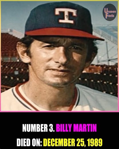 Remembering Yankees icon Billy Martin, who died in a car crash on Christmas Day 1989. #reels