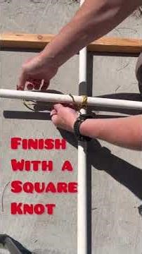 The diagonal lashing #survival #bushcraft #betteratnotdying #knotsrope #beanasset