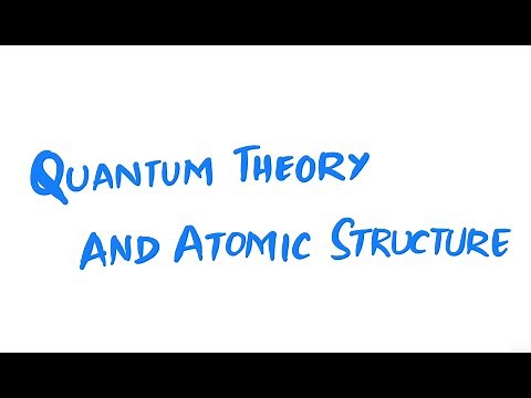 Quantum Theory and Atomic Structure | Inorganic Chemistry I