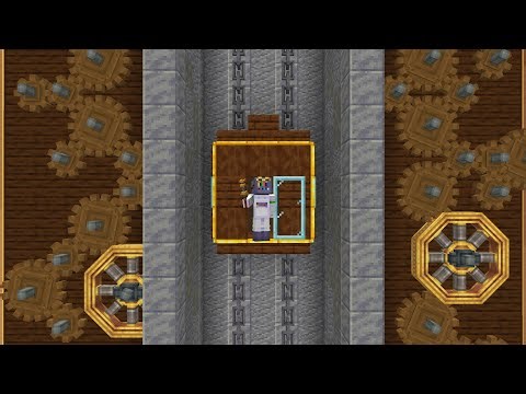 i made a functional elevator with create mod