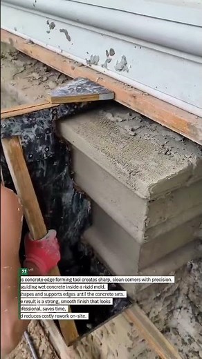Perfect Concrete Edge Forming Tool #ConcreteWork #ConstructionTools #USAJobs