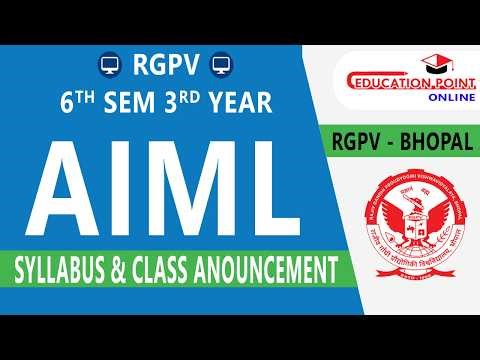 RGPV AIML 6th Sem Syllabus | Artificial Intelligence & Machine Learning | B.Tech 3rd Year 6th Sem