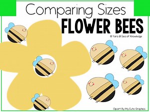 Comparing Sizes - Flower Bees
