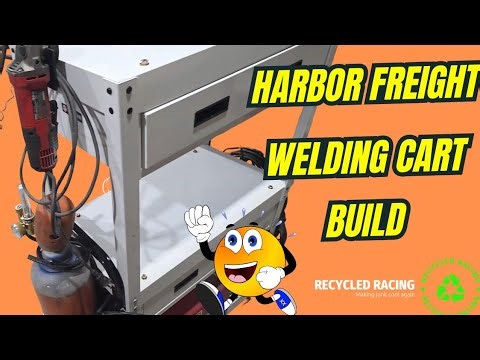 Harbor Freight welding cart build!!