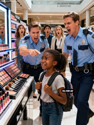 Two police officers yelled, “Search her now!” accusing a young Black girl of theft — seconds later, her father walked in, and everything changed. The crowd inside Riverside Plaza buzzed with weekend energy. 15-year-old Ariana Lewis waited near a perfume counter, scrolling through her phone while her best friend tried on lipsticks. The bright lights shimmered above her, reflecting on the marble floor. She had no idea her peaceful afternoon was about to collapse. “Search her bag right now!” a poli