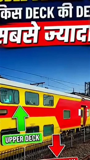 which Deck Is best on a Double Decker train ?#train #short #ytshorts #shortvideo