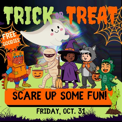 퐂퐎퐌퐄 퐓퐑퐈퐂퐊 퐎퐑 퐓퐑퐄퐀퐓 퐀퐓 퐓퐇퐄 퐄퐋퐋퐈퐎퐓퐓 퐓퐇퐈퐒 퐅퐑퐈퐃퐀퐘!  Get your costumes...